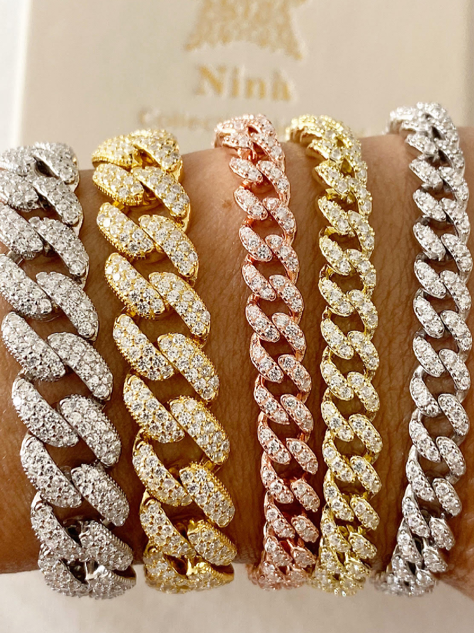 Bracciale grumetta pavè small - immagine 5