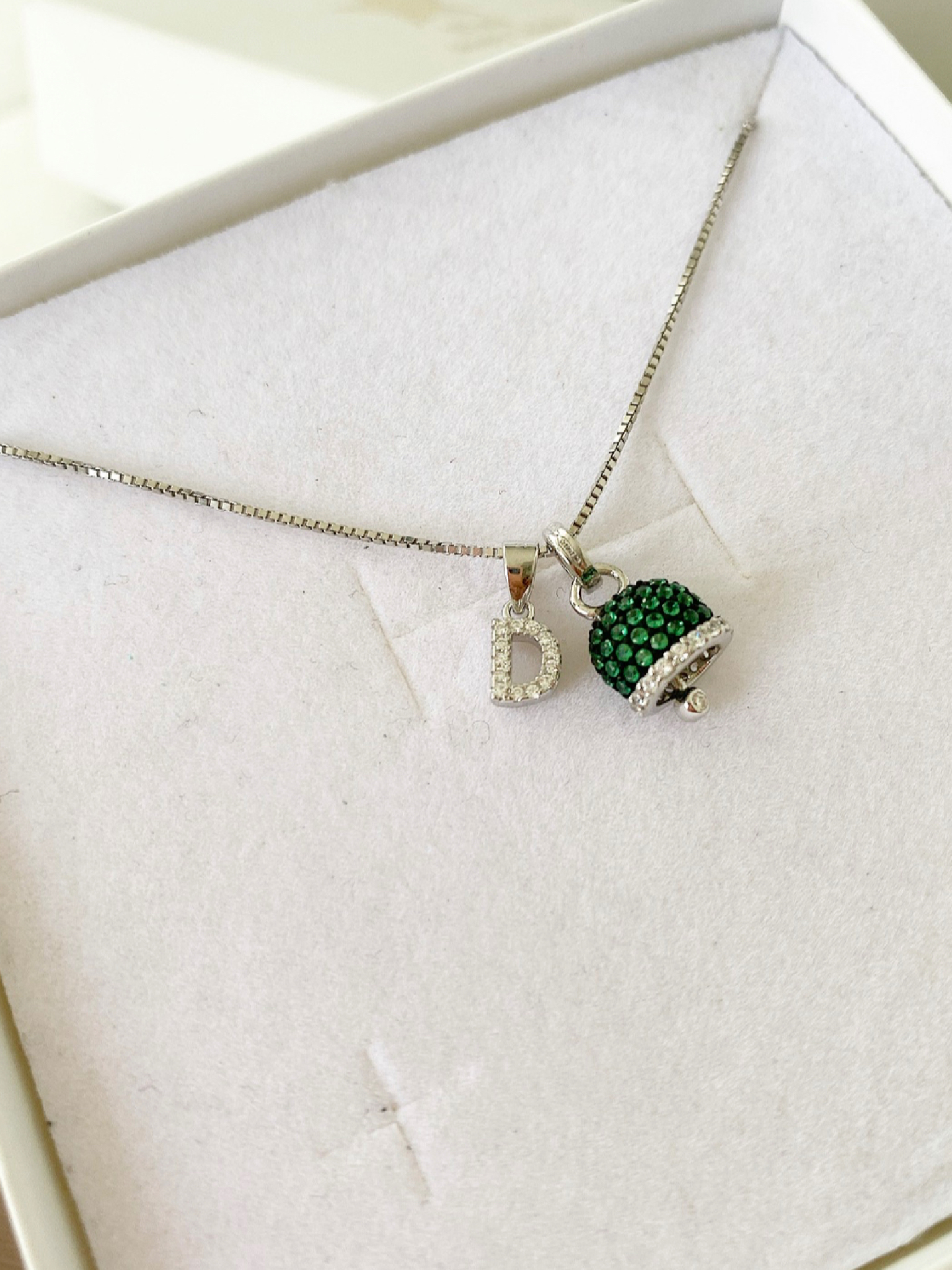Collana campanella e lettera personalizzabile - immagine 3