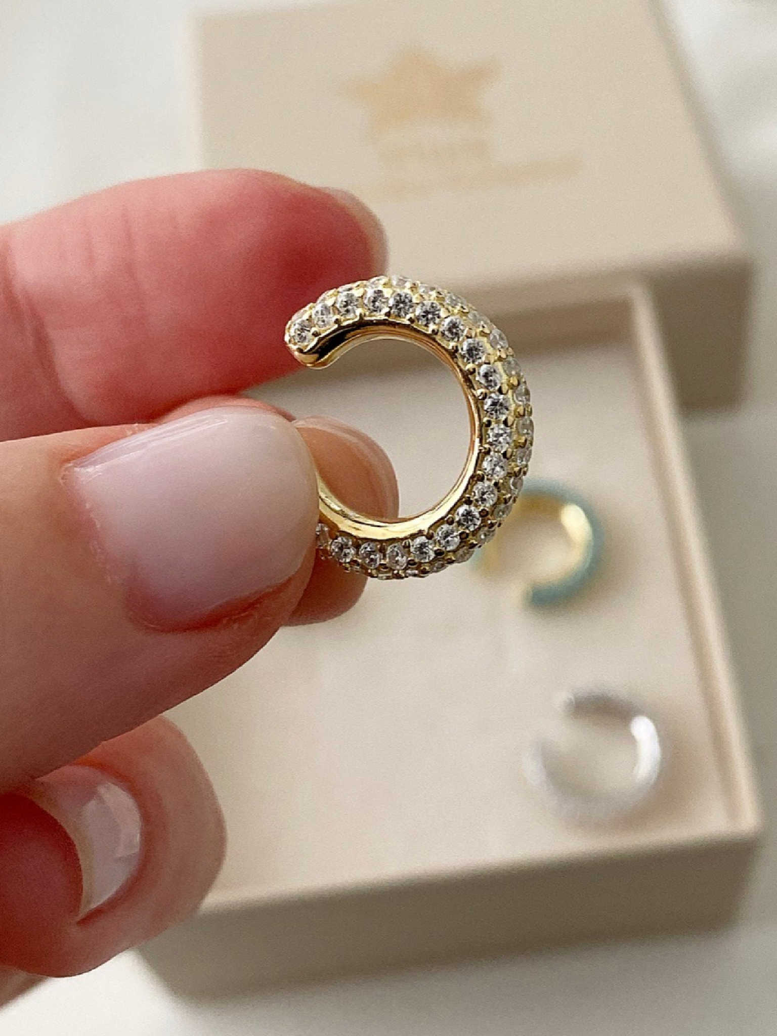 Orecchino ear cuff polsino Aura - immagine 5