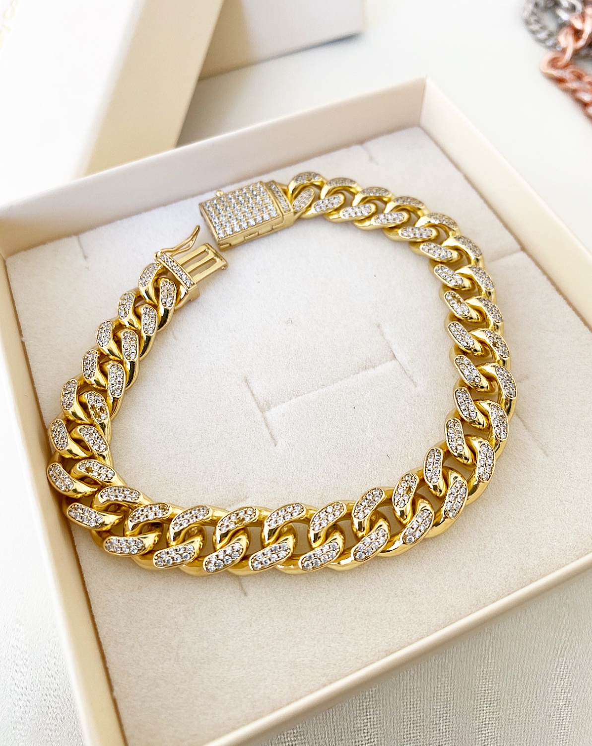 Bracciale maxi grumetta pavè - immagine 3