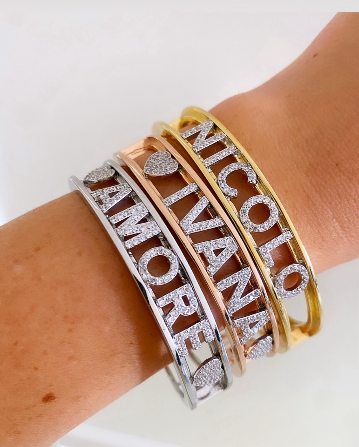 Bracciale manetta personalizzabile Lorenza - immagine 3