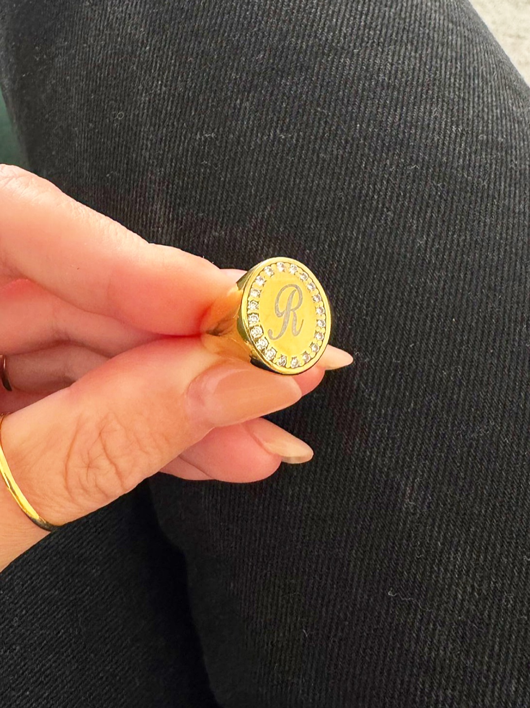 Anello chevaliere personalizzabile Rebecca - immagine 3