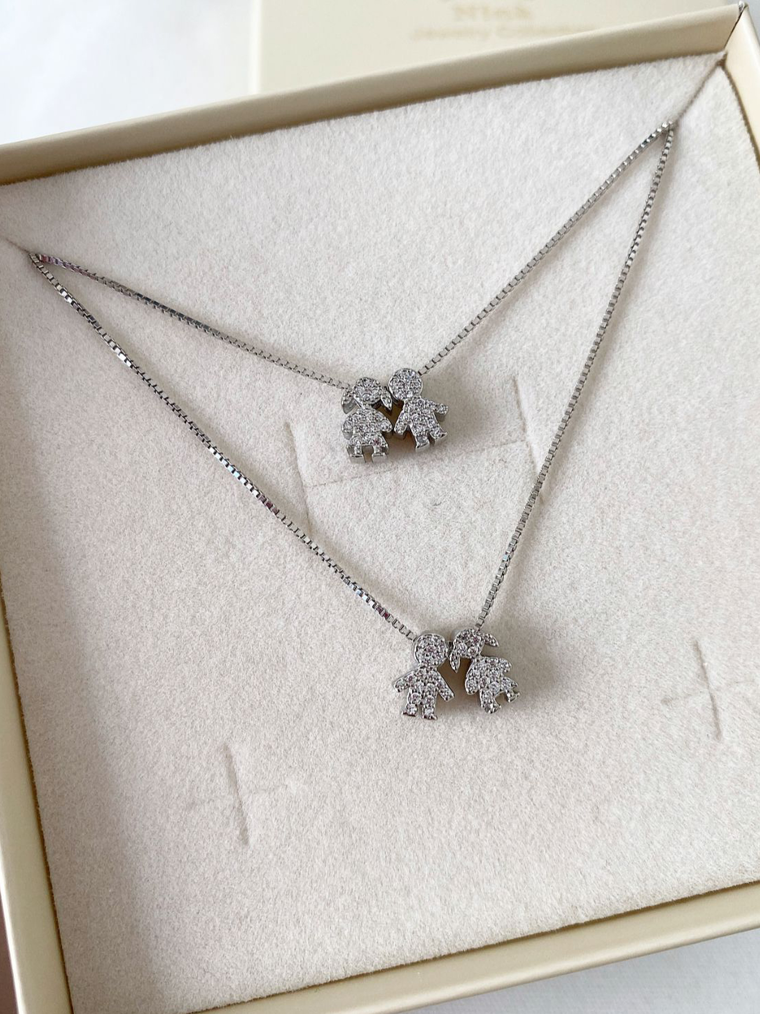 Collana personalizzabile componibile con 2 micro elementi
