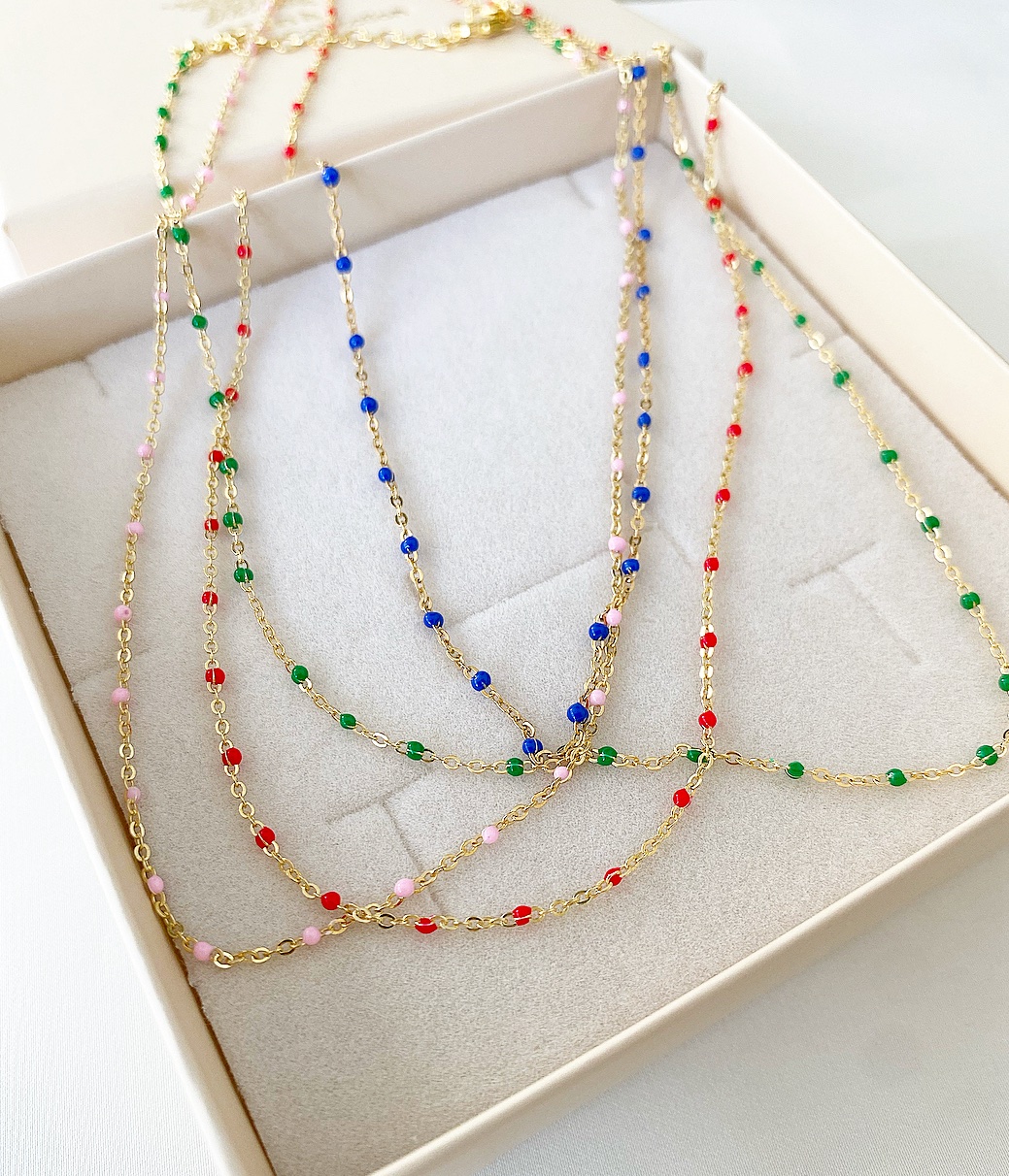 Collana sferette colorate Colomba