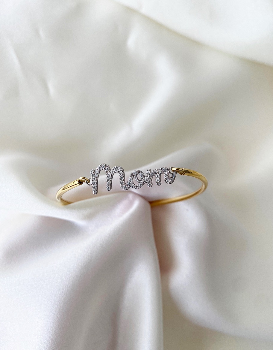 Bracciale personalizzabile con 3 elementi in zirconi