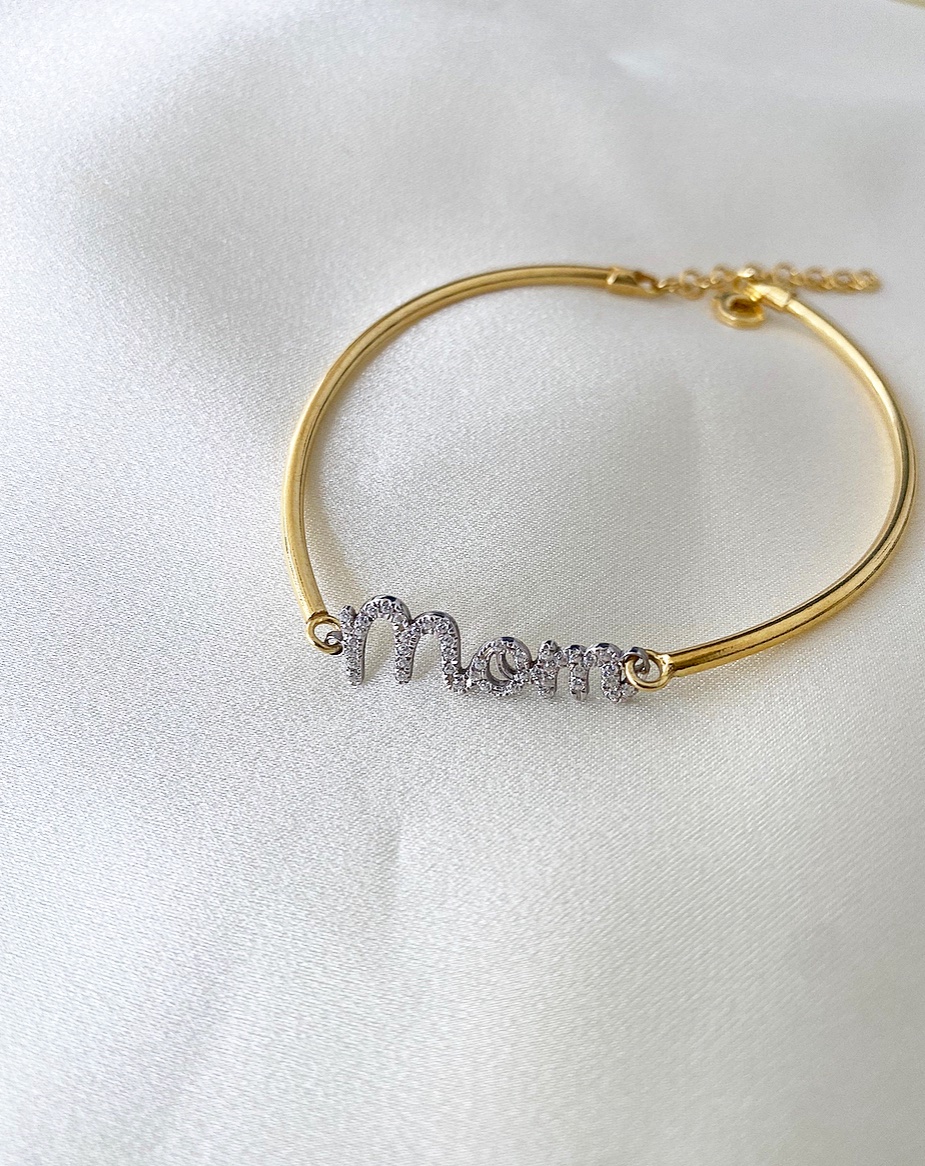 Bracciale personalizzabile con 3 elementi in zirconi - immagine 2