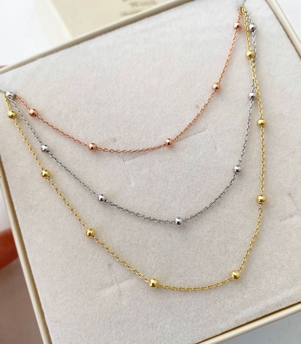 Collana sfere o liscia o forzatina