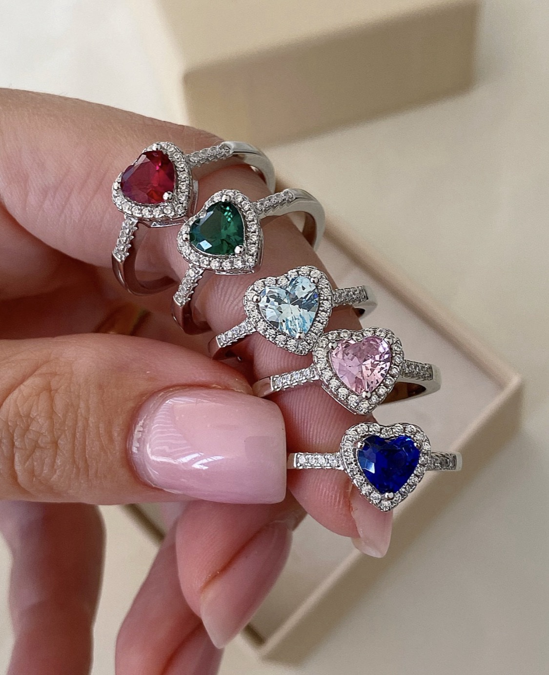 Anello cuore Delfina