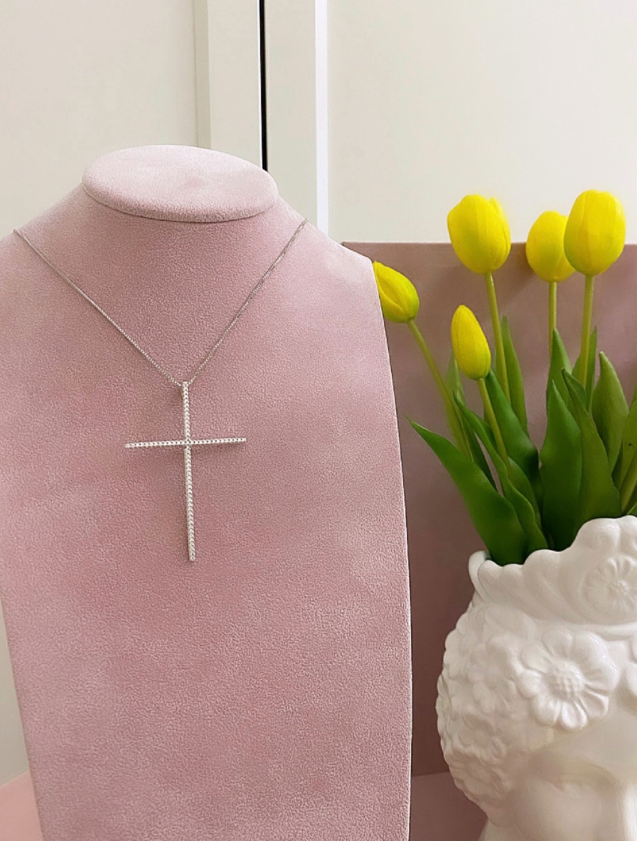 Collana maxi croce passante Ginevra