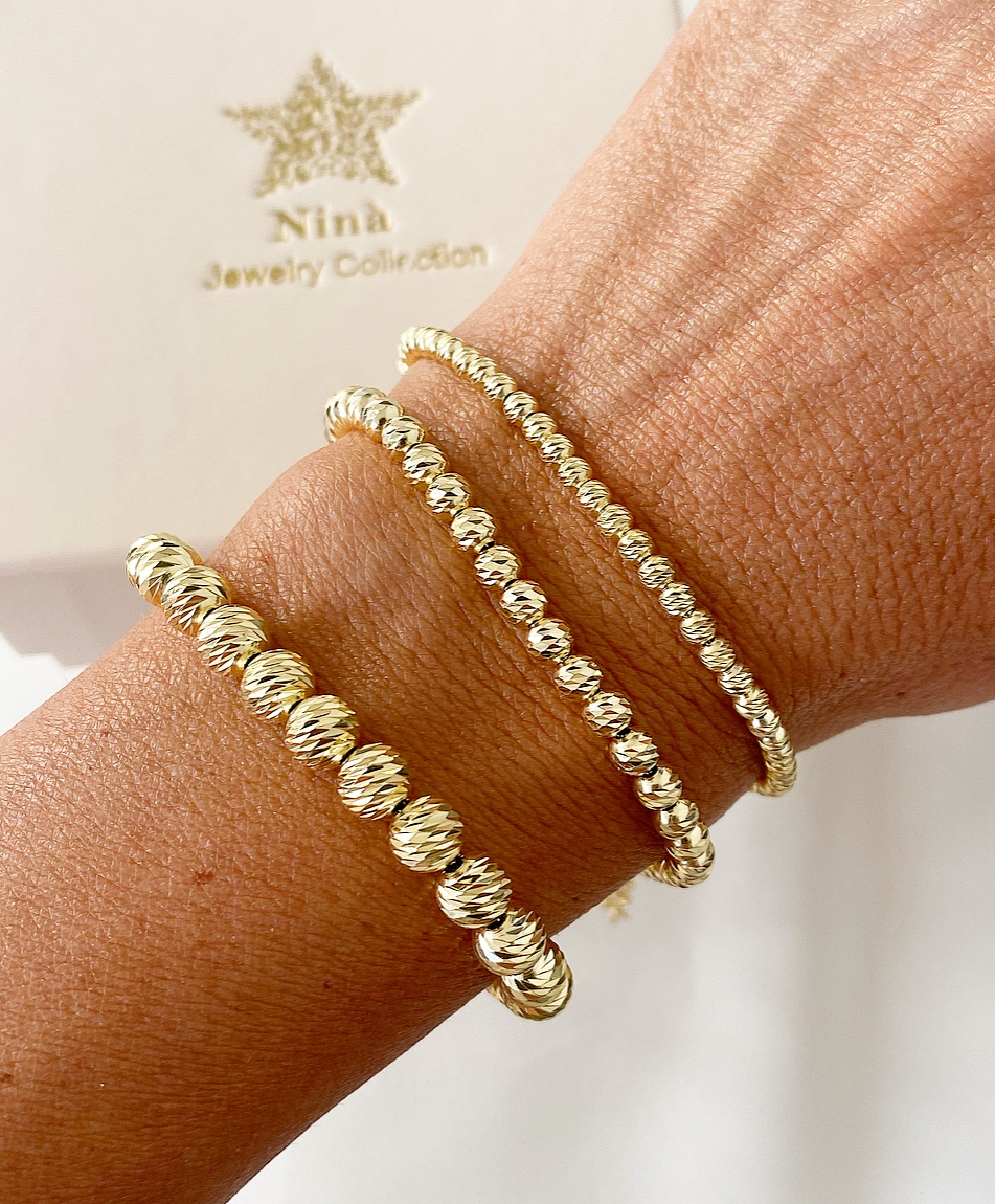 Bracciale sfere diamantate 3 mm - immagine 10