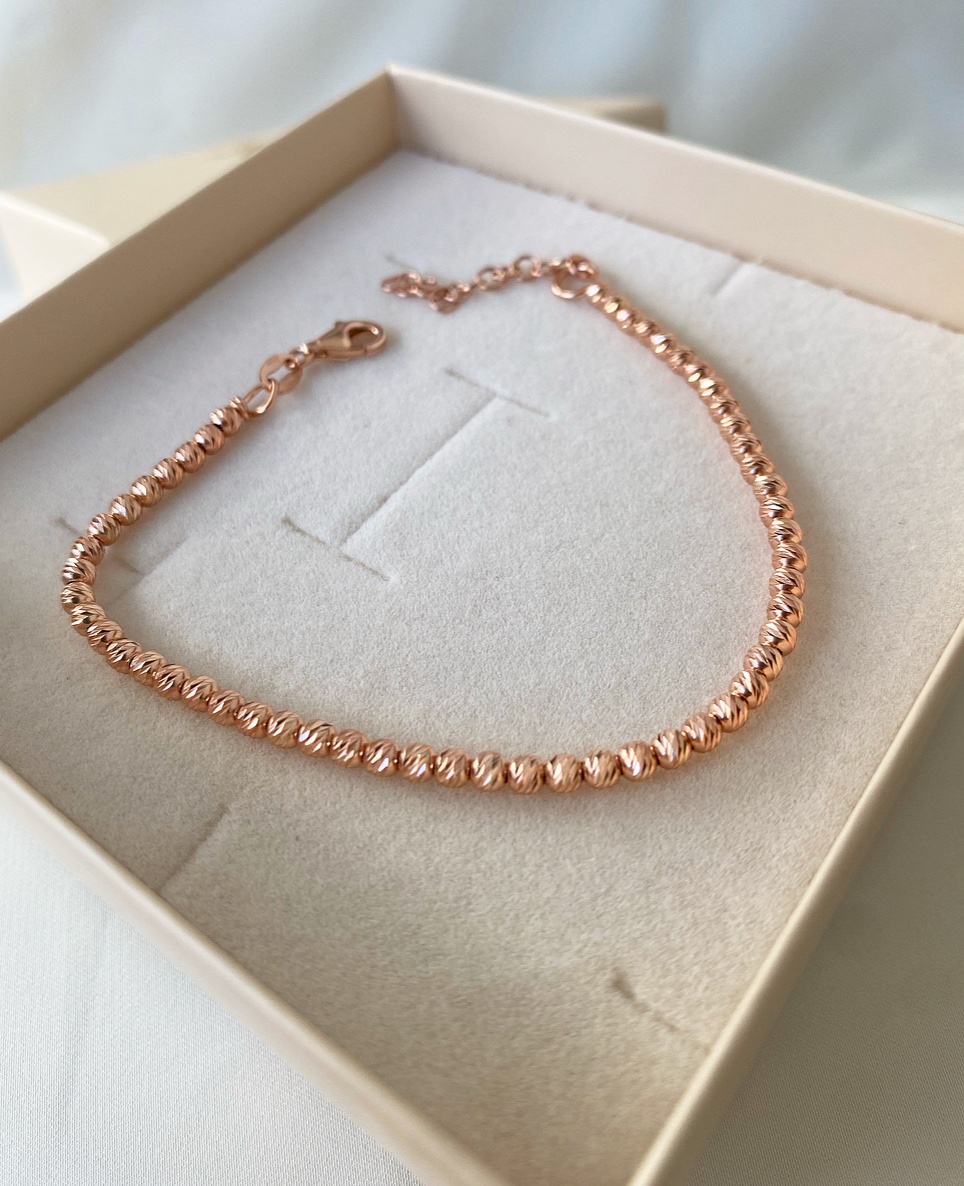 Bracciale sfere diamantate 3 mm - immagine 6