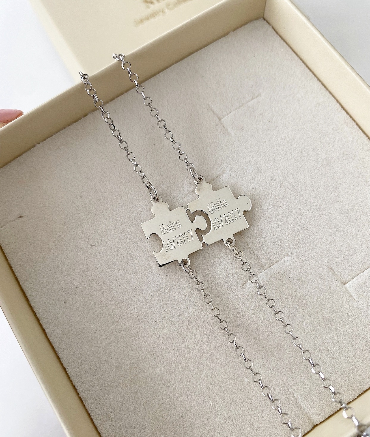 Bracciale puzzle personalizzabile - immagine 2