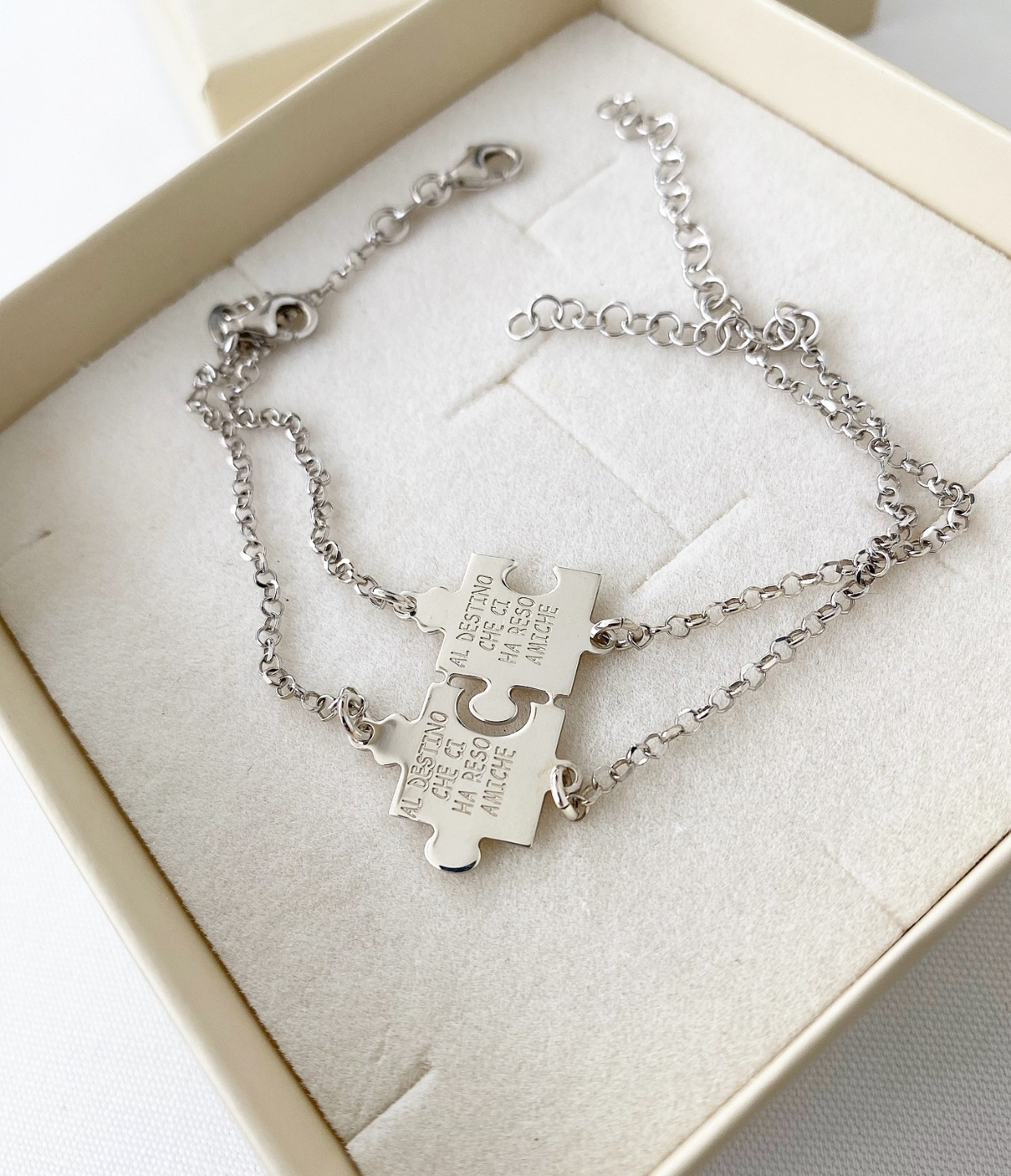 Bracciale puzzle personalizzabile - immagine 3