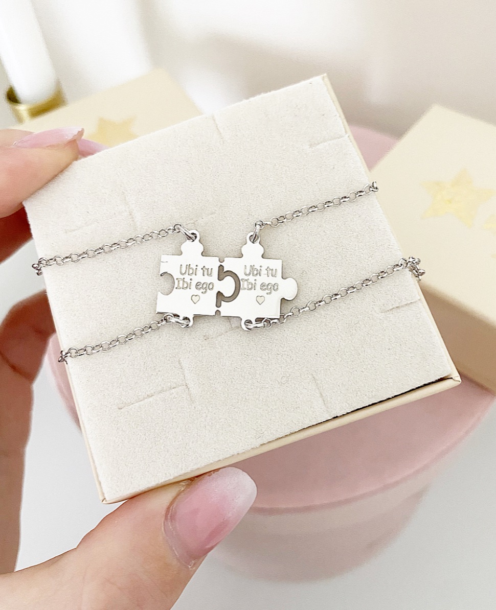 Bracciale puzzle personalizzabile - immagine 4