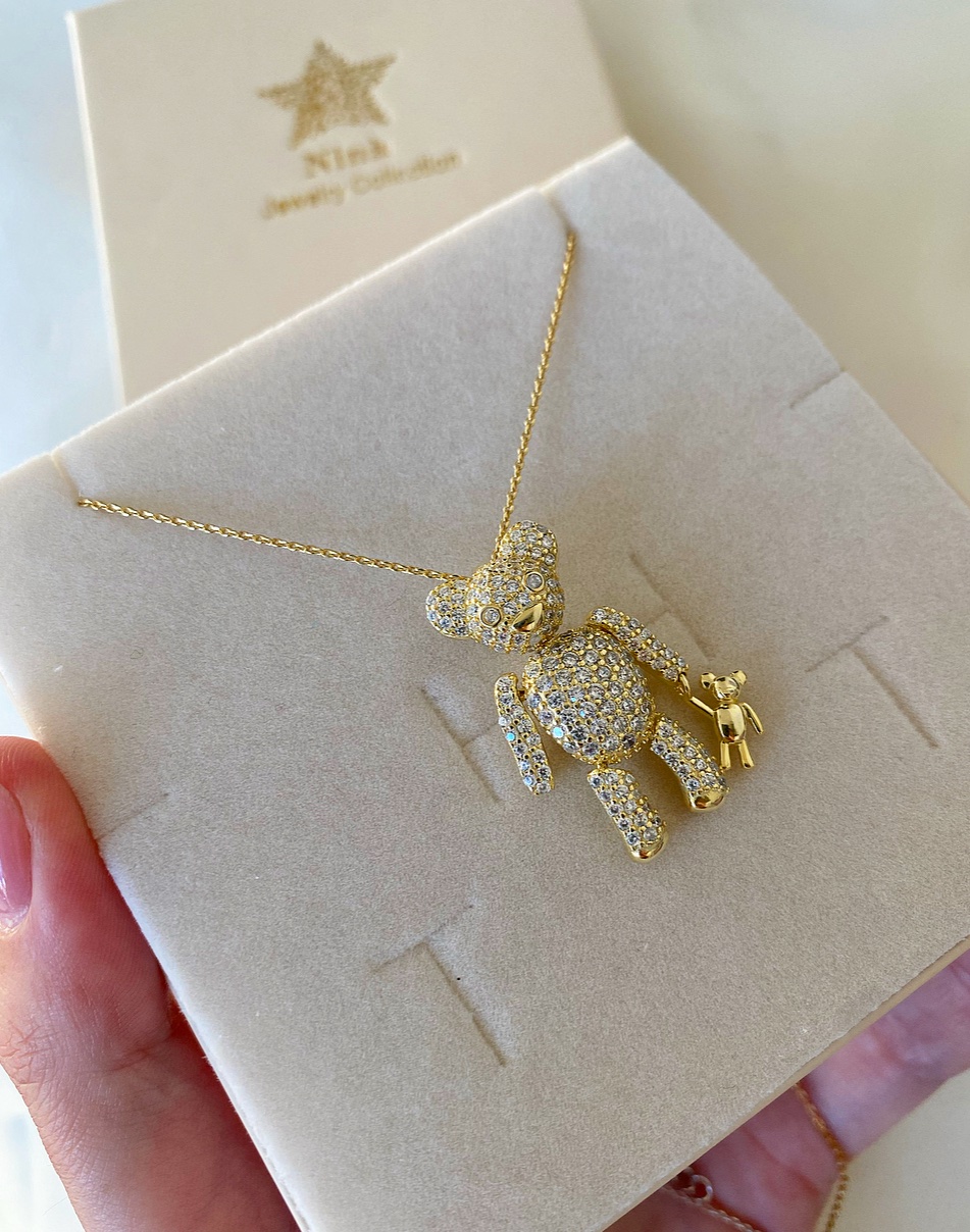 Collana Teddy in zirconi
