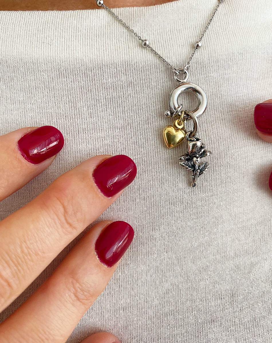 Collana rosa Rinascita - immagine 7