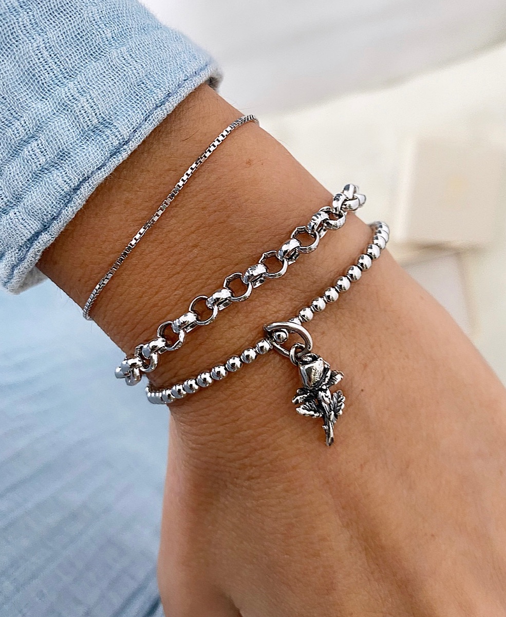 Bracciale rosa rinascita - immagine 4