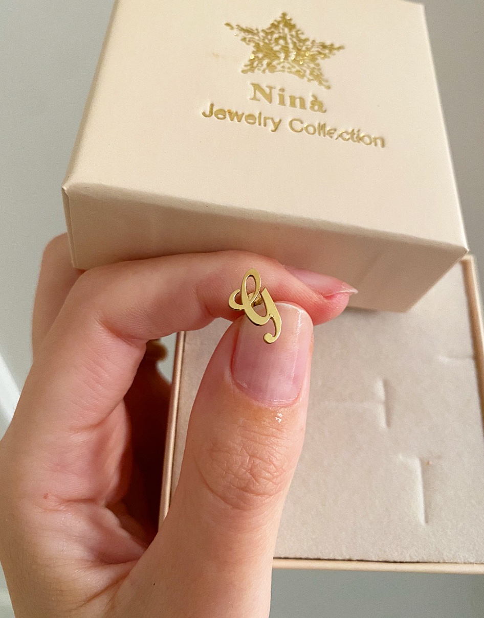 Orecchino mono personalizzabile bimbo o bimba o lettera