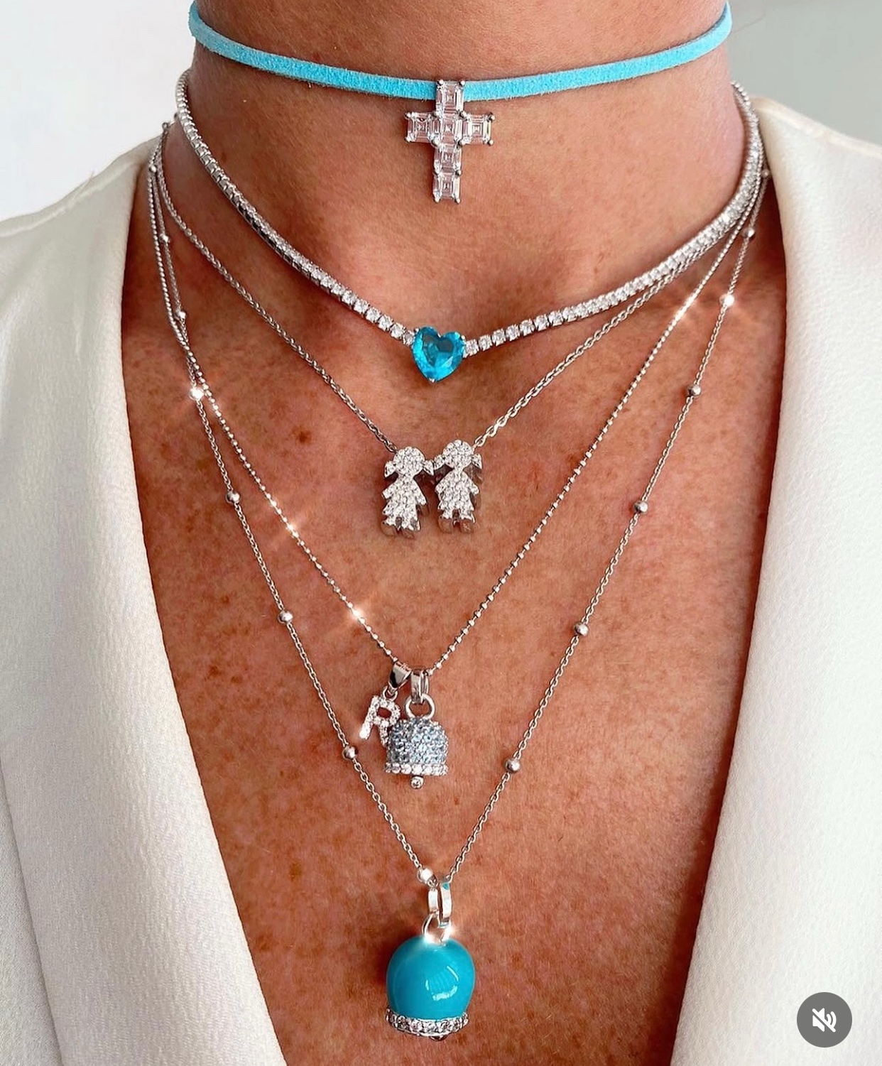 Collana Campanella maxi smaltata - immagine 3