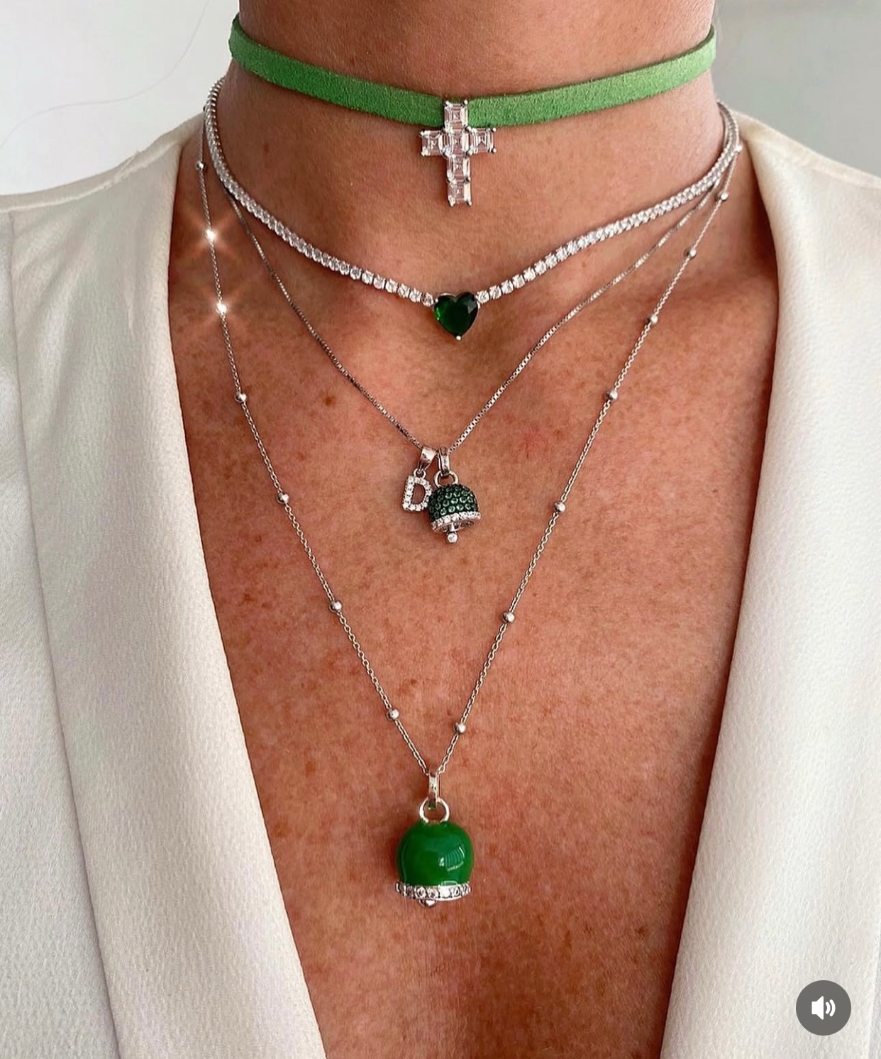 Collana Campanella maxi smaltata - immagine 6