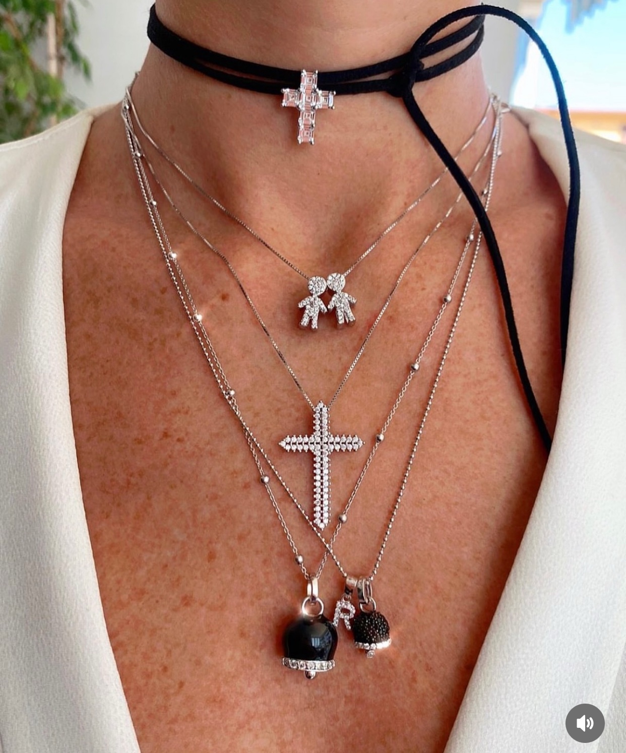 Collana Campanella maxi smaltata - immagine 7