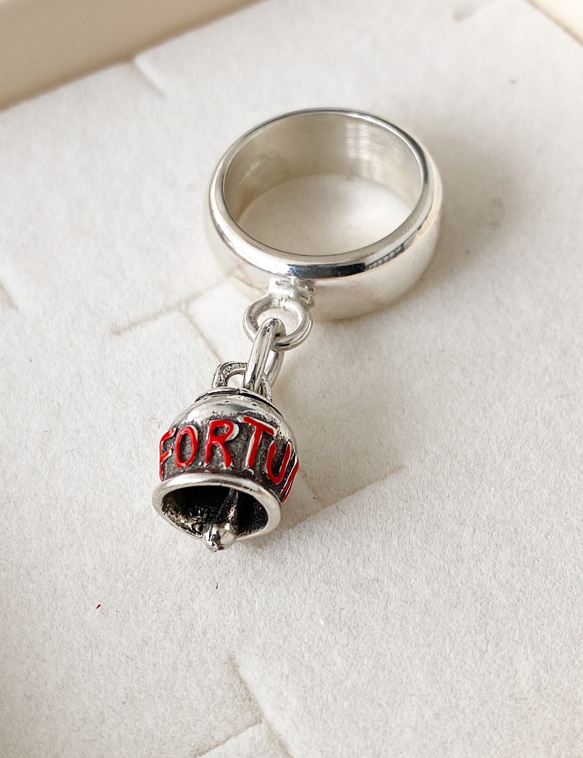 Anello fedone bombato Campanella personalizzabile - immagine 6