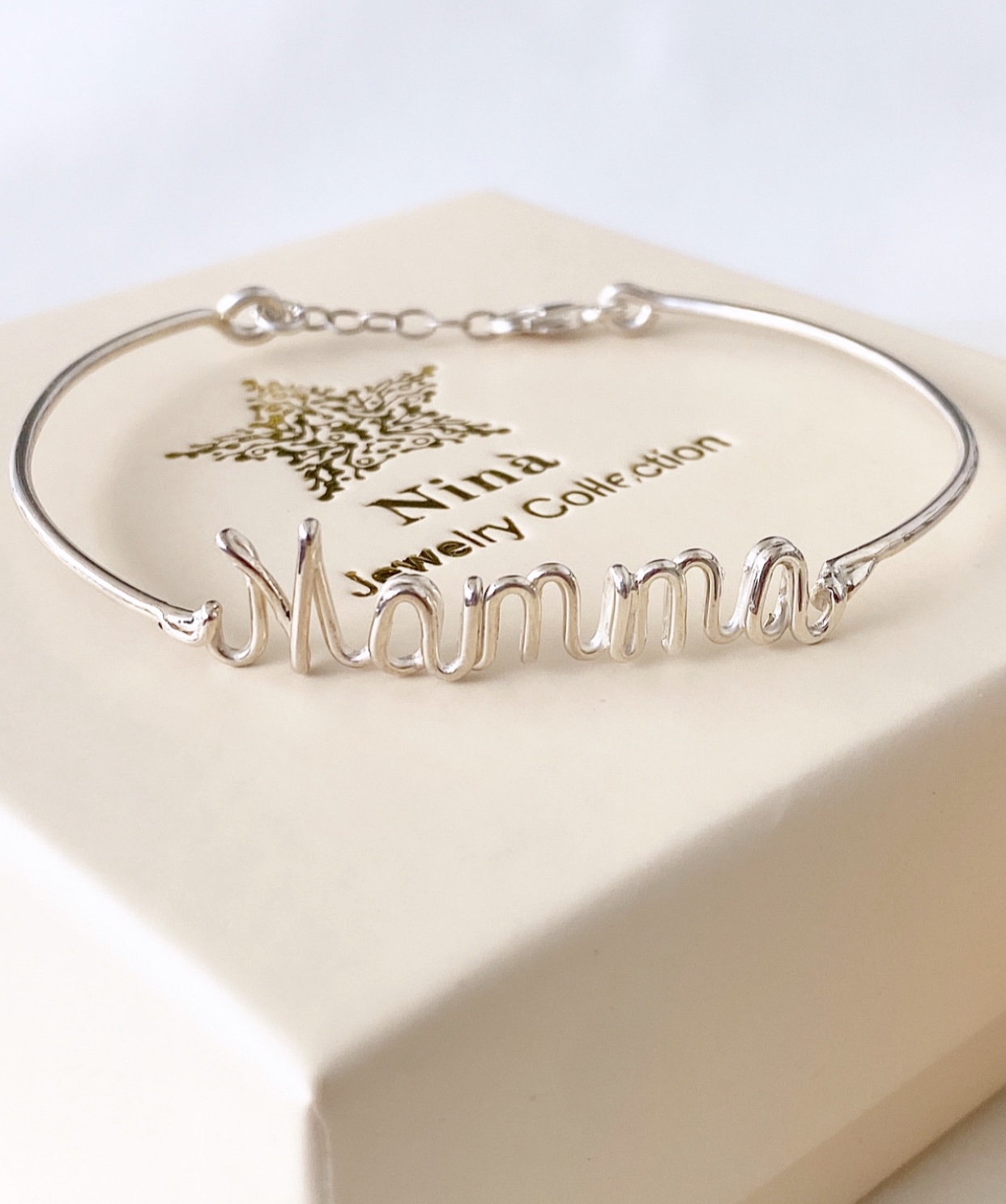 Bracciale filo Mamma personalizzabile
