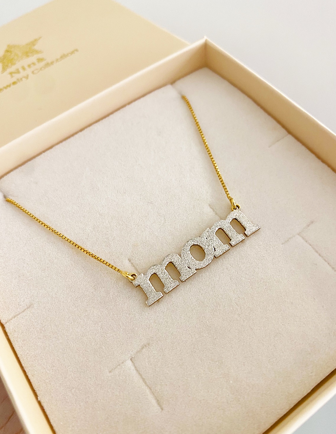 Collana Mom personalizzabile Diamantata