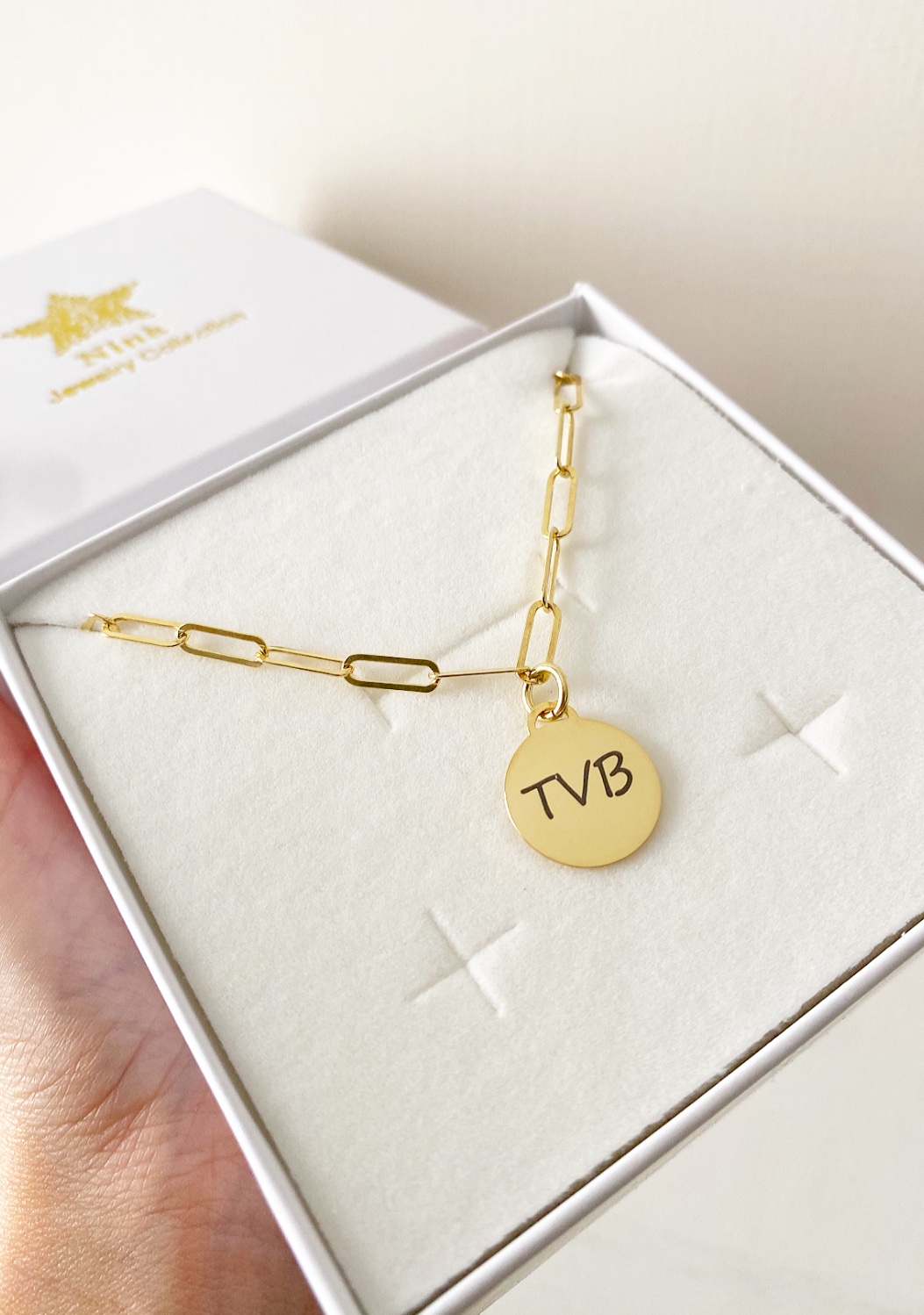 Collana Arya con ciondolo personalizzabile