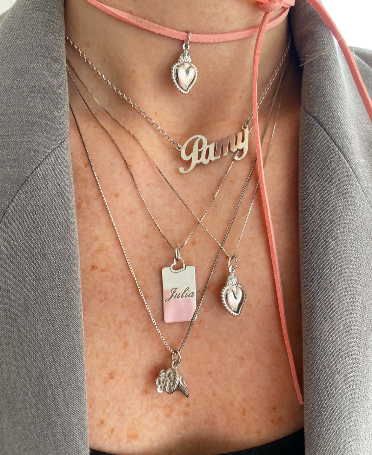 Collana targhetta personalizzabile Laura