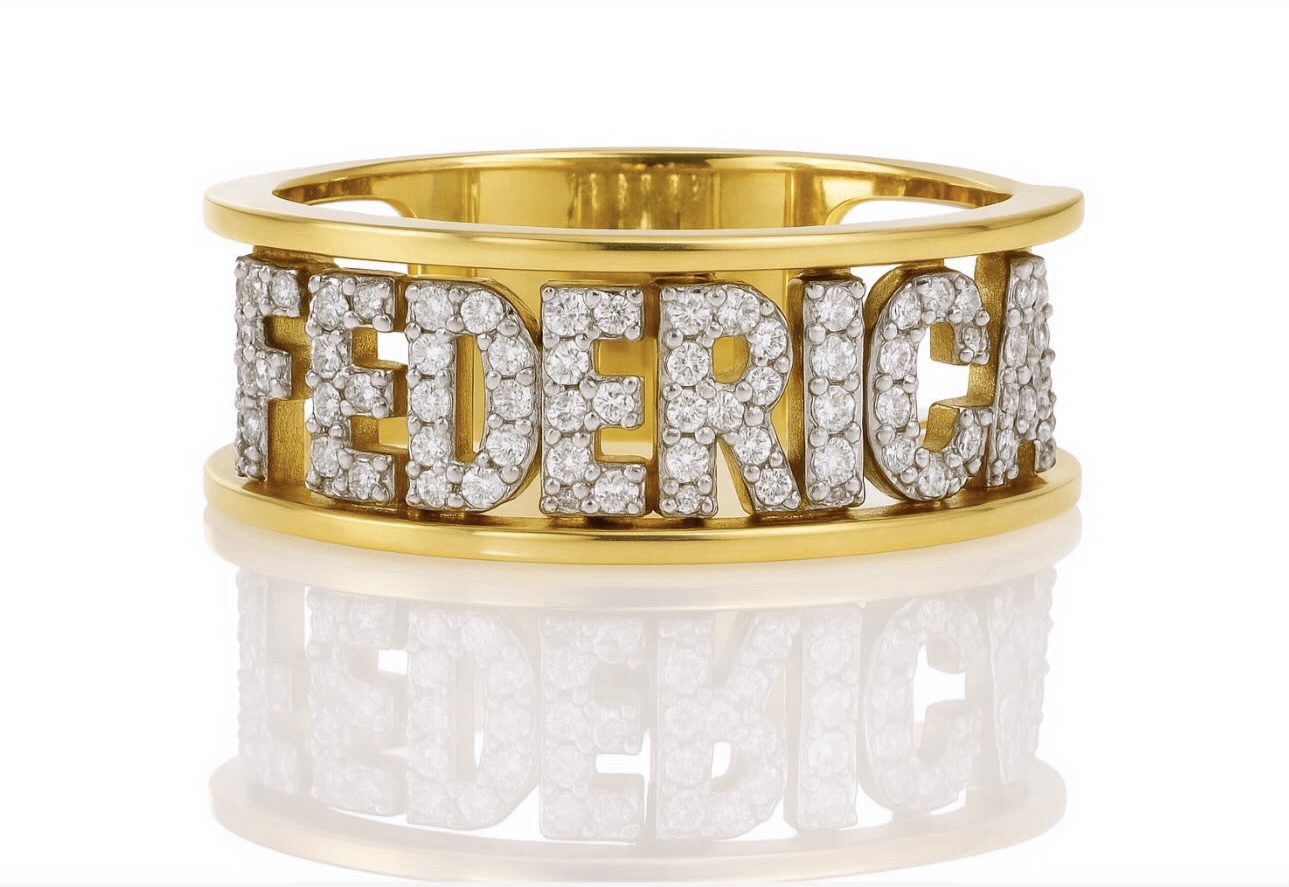 Anello personalizzabile manetta Lorenza
