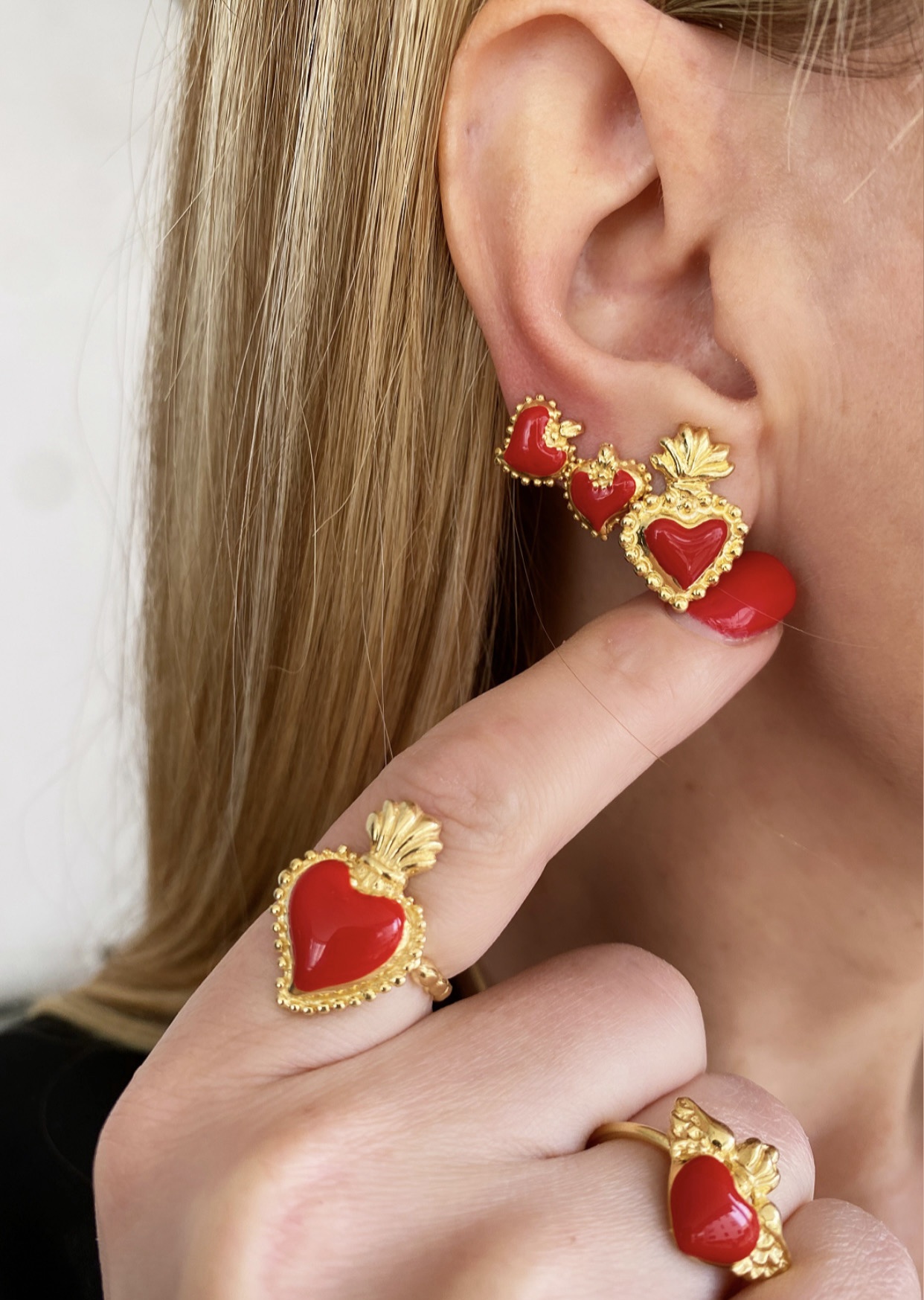 Anello cuore sacro maxi - immagine 5