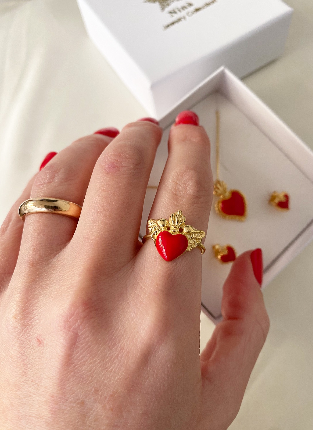 Anello cuore sacro medium - immagine 2
