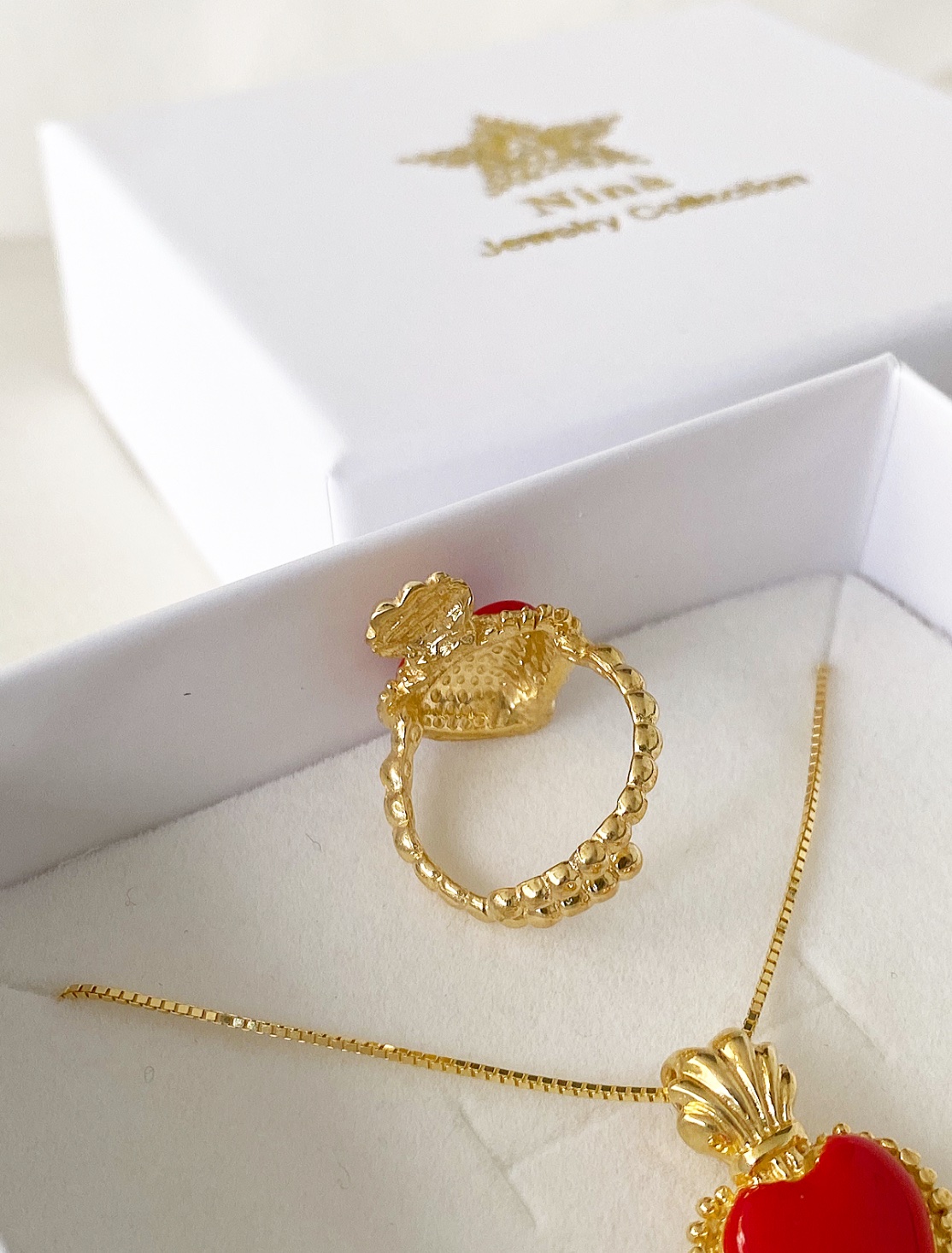 Anello cuore sacro maxi - immagine 4