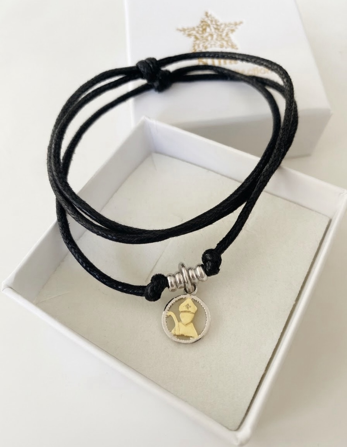 Collana cordino e rondelle San Gennaro